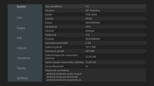 PEAQ 4000 specs